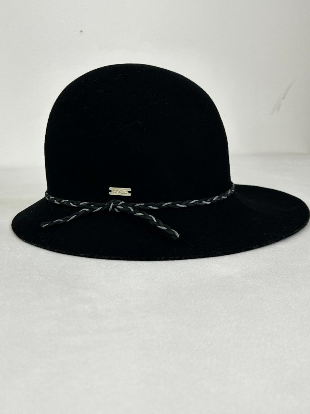 Coal Headwear The Simone Black 100% Wool Wide Brim Hat Considered Collection